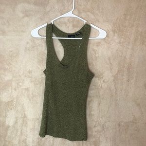 GLITTERY & GOLD RACER TANK SZ LARGE